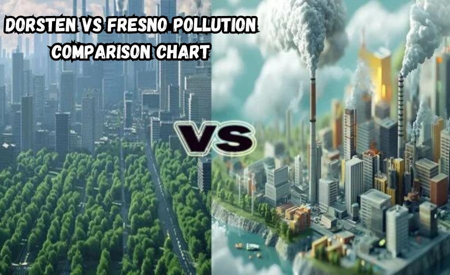 dorsten vs fresno pollution comparison chart