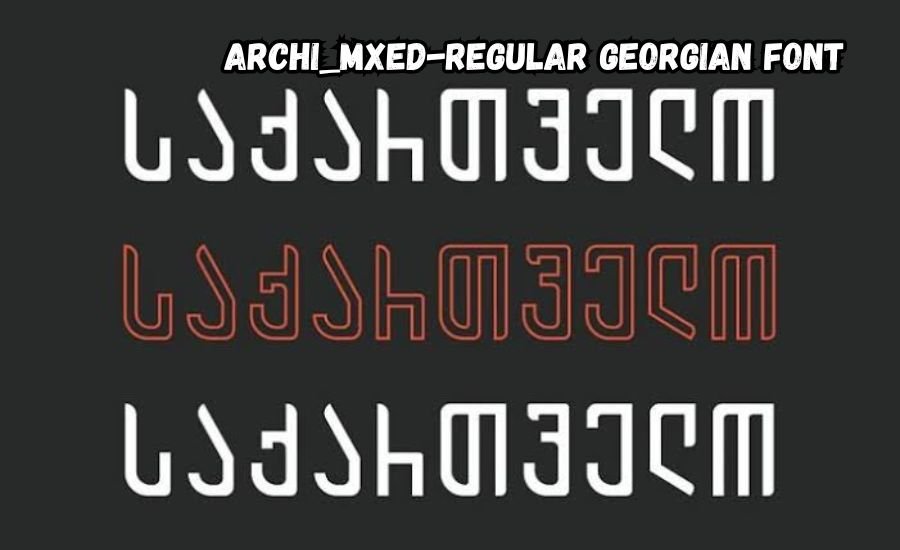 archi_mxed-regular georgian font