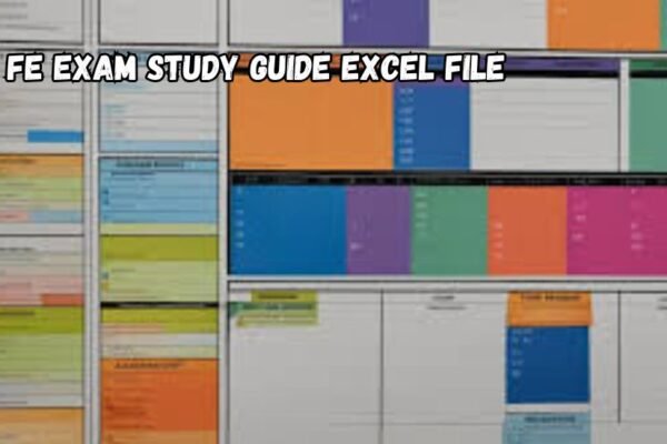 fe exam study guide excel file